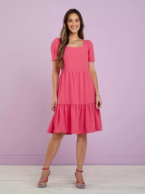 Vestido Zínia Flor Pink - Tata Martello